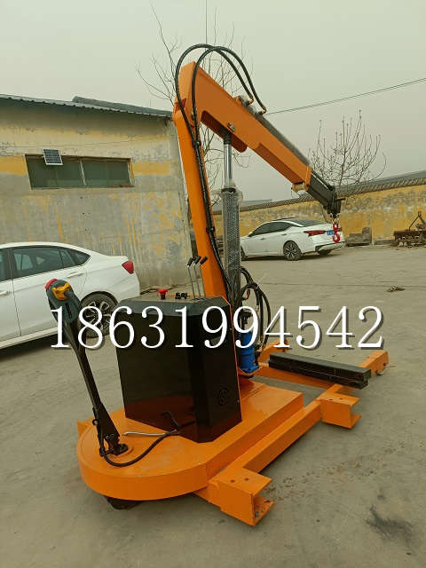 山阴县自卸车厢随车吊 自制轮式四不像起重机 四驱平板吊 5吨 贵盛